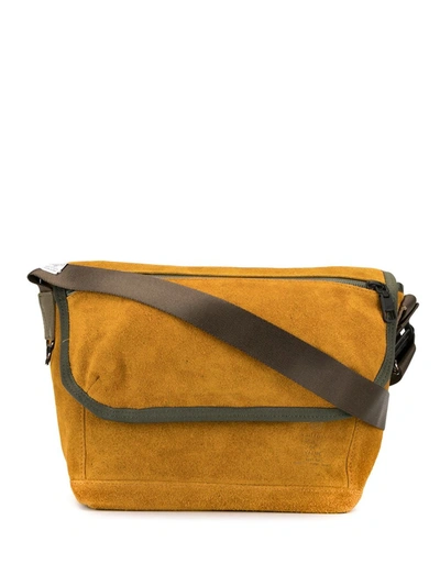 As2ov Panelled Messenger Bag In Orange