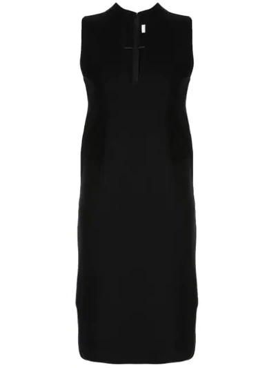 Mame Kurogouchi Sleeveless Shift Dress In Black