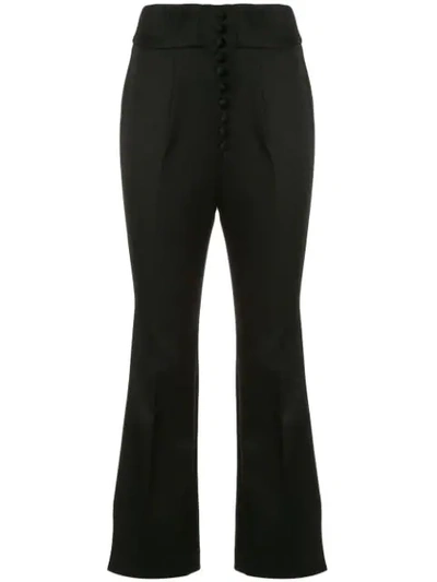 Mame Kurogouchi Ausgestellte Cropped-hose In Black