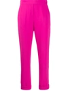 P.a.r.o.s.h Fuchsia High Waisted Trousers In Fuxia