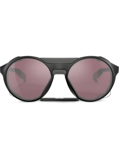 Oakley Oversized Round Frame Sunglasses In Black