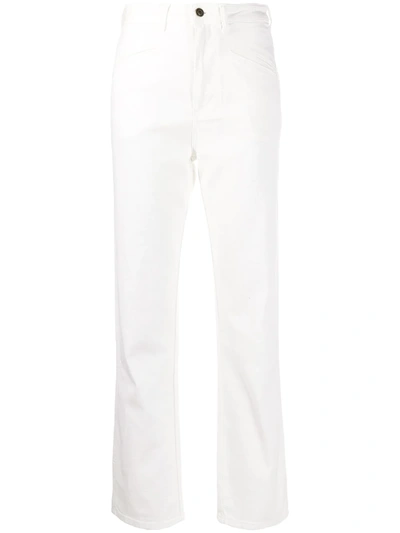 Philosophy Di Lorenzo Serafini High-waisted Straight Leg Jeans In White