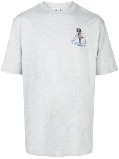 Palace Graphic Print T-shirt In Grey