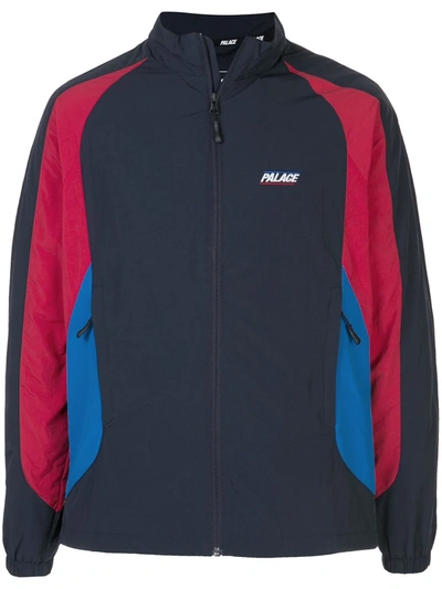 Palace Zip-front Track Jacket In Blue