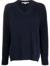 Stella Mccartney Knitted Jumper In Blue