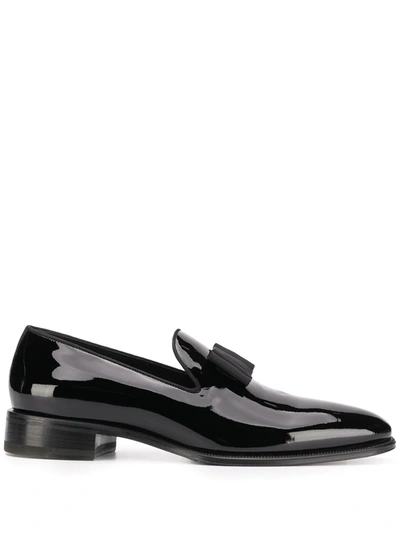 Dsquared2 Bow-detai Slip-on Brogues In Black