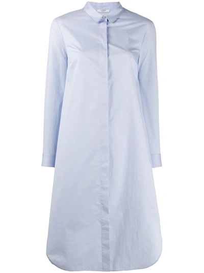 Peserico 排扣衬衫裙 In Blue