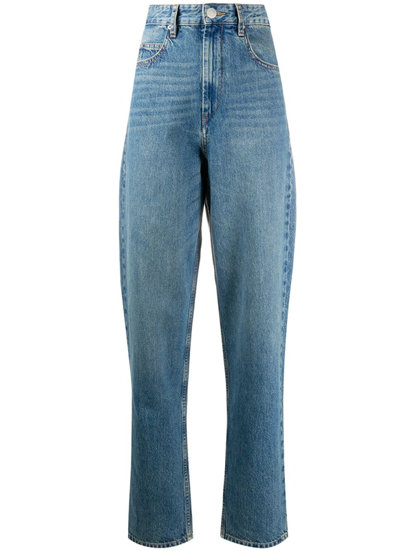 Isabel Marant Étoile High Rise Tapered Jeans In Blue | ModeSens
