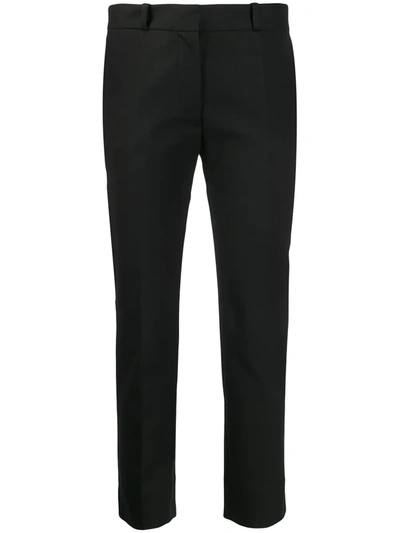Joseph Straight Cropped Trousers In Black