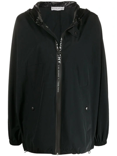 Givenchy Oversized Logo Jacket In Black