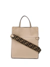 Fendi Medium Flip Tote Bag In Neutrals