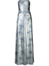 Marchesa Notte Bridesmaids Sequin Embellished Bridesmaid Gown In Blue