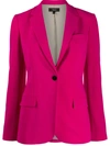 Theory One-button Blazer In Pink