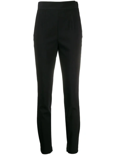 Dolce & Gabbana High Waisted Skinny Trousers In Black