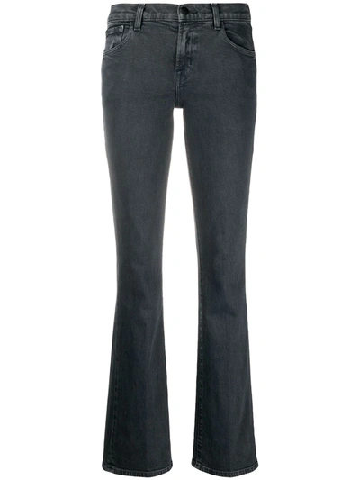 J Brand Sallie High Rise Straight-leg Jeans In Grey