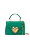 Dolce & Gabbana Heart Tote Bag In Green