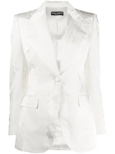Dolce & Gabbana Slim Fit Blazer In White