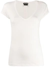 Tom Ford V-neck T-shirt In White