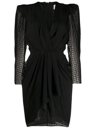 Iro Victoria Silk Blend Printed Dress In Black