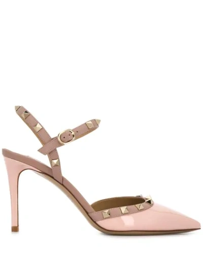 Valentino Garavani Rockstud 95mm Pumps In Pink