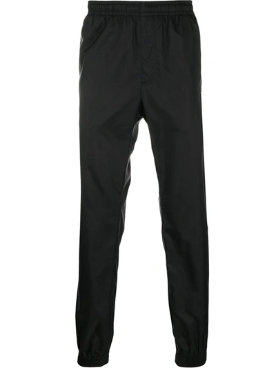 Versace Logo Tape Track Trousers In Black
