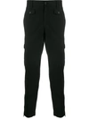 Dolce & Gabbana Cropped Cargo Trousers In Black