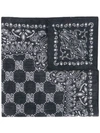 Gucci Bandana Printed Neckscarf In Blue