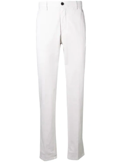 Z Zegna Tailored-style Drawstring Waist Track Trousers In White