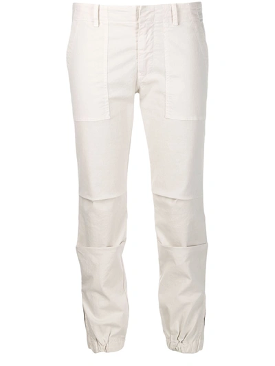 Nili Lotan Elasticated Cropped Trousers In White