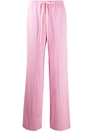 Ermanno Scervino Elasticated Waist Straight Trousers In Pink