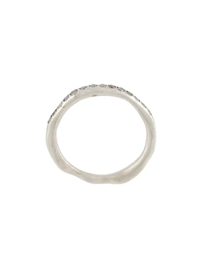 Rosa Maria Encrusted Jewel Ring In Silver