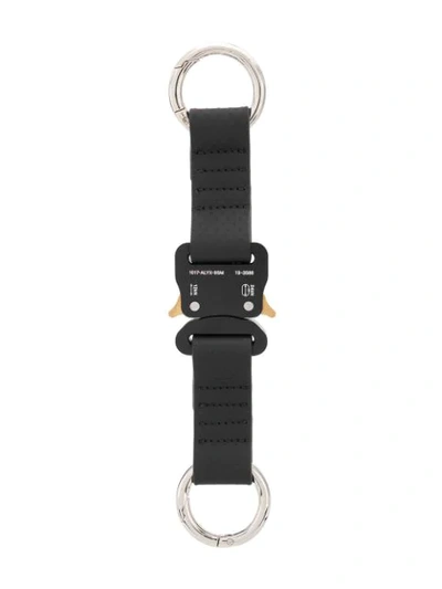 Alyx Central Buckle Detail Keychain In Black