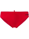 Dsquared2 Logo Print Swimming Trunks In Red
