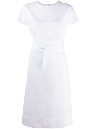 Aspesi Tie-waist Dress In White