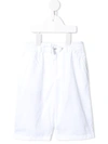 Dolce & Gabbana Kids' Logo-embroidered Bermuda Shorts In White