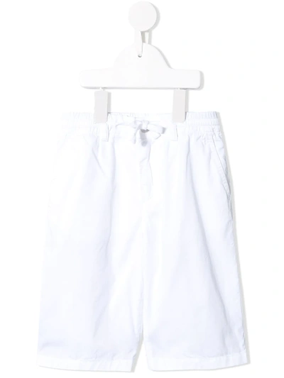 Dolce & Gabbana Kids' Logo-embroidered Bermuda Shorts In White