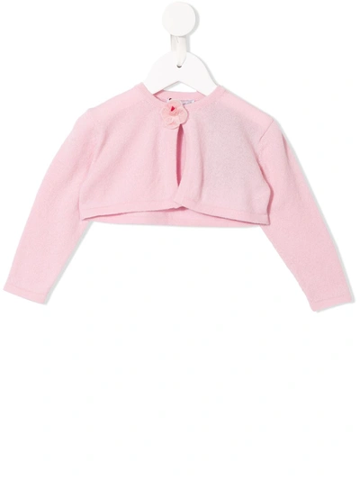 Dolce & Gabbana Babies' Fine Knit Cardigan In Pink