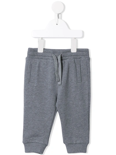 Dolce & Gabbana Babies' Dg Patch Track Pants In Grey