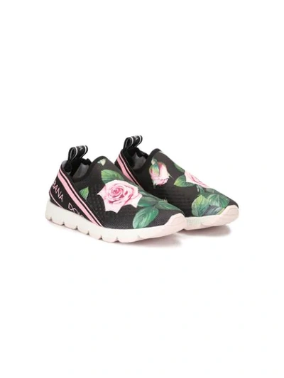 Dolce & Gabbana Kids' Sorrento Slip-on Sneakers In Multicolour
