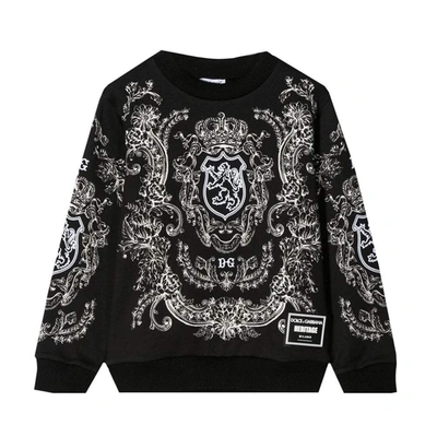 Dolce & Gabbana Kids' Boys Jersey Sweatshirt Black