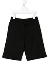 Dolce & Gabbana Kids' Elasticated Track Shorts In Black