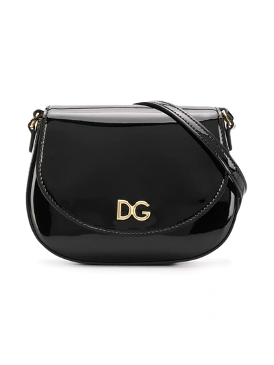 Dolce & Gabbana Teen Logo Crossbody Bag In Black