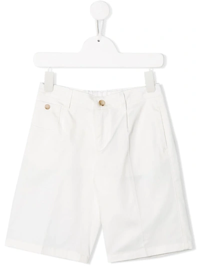 Dolce & Gabbana Kids' Classic Bermuda Shorts In Bianco
