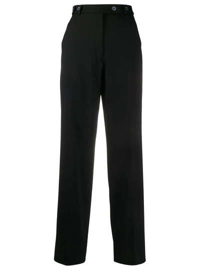 Pre-owned Giorgio Armani 1990s High-waisted Trousers In Black
