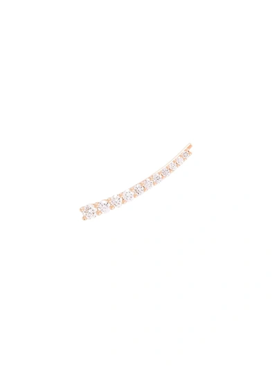 Alinka 18kt Rose Gold Dasha Super Fine Diamond Left Cuff Earring In Metallic