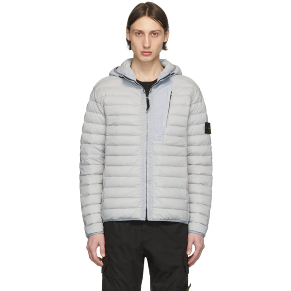Stone Island Loom Woven Down Stretch Puffer Jacket In V0064 Dust | ModeSens