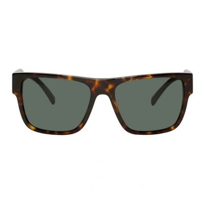 Versace Tortoiseshell-effect Sunglasses In 108/71 Hava