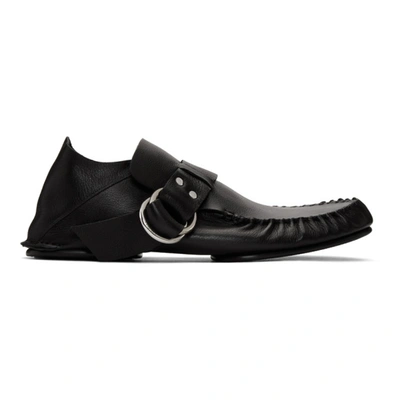 Loewe Black Soft Ring Moccasins In 1100 Black