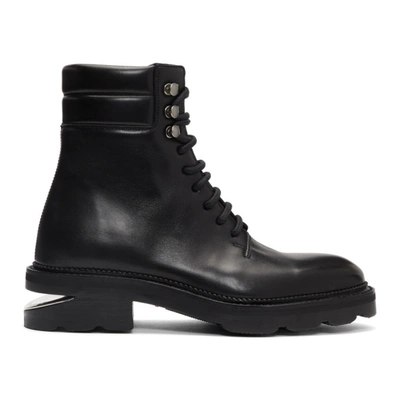 Alexander Wang Andy Hiker Leather Booties In Black