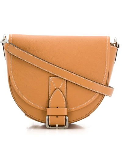 Jw Anderson Bike Small Smooth And Textured-leather Shoulder Bag In Brown